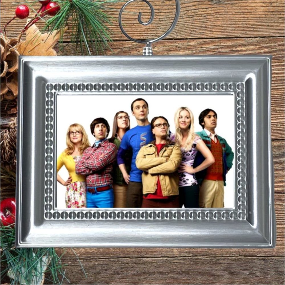 The Big Bang Theory Cast Sheldon Cooper Penny Leonard Custom Christmas Ornament